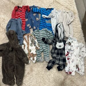 Carter's newborn onesies sleepers Footies outfits winter zip ups